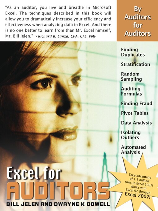 Title details for Excel for Auditors by Bill Jelen - Available